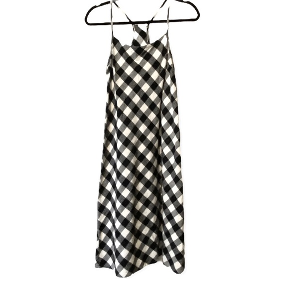 Skin Dresses & Skirts - SKIN Gingham Black White Midi Dress Size 0